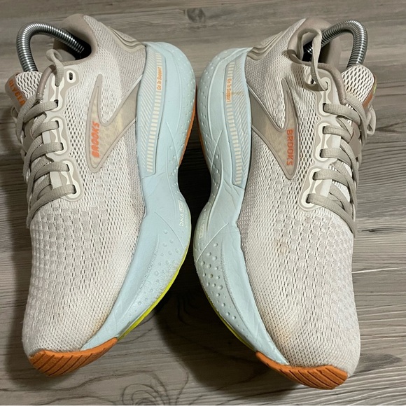 BROOKS Glycerin 21 Running Shoes Coconut Aqua Autumn Sunset Size 9.5 Women's - Picture 4 of 9